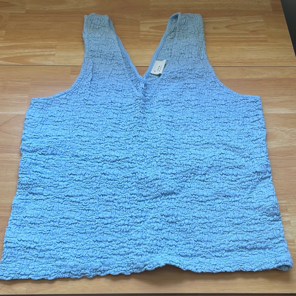 Blue Gauze tank